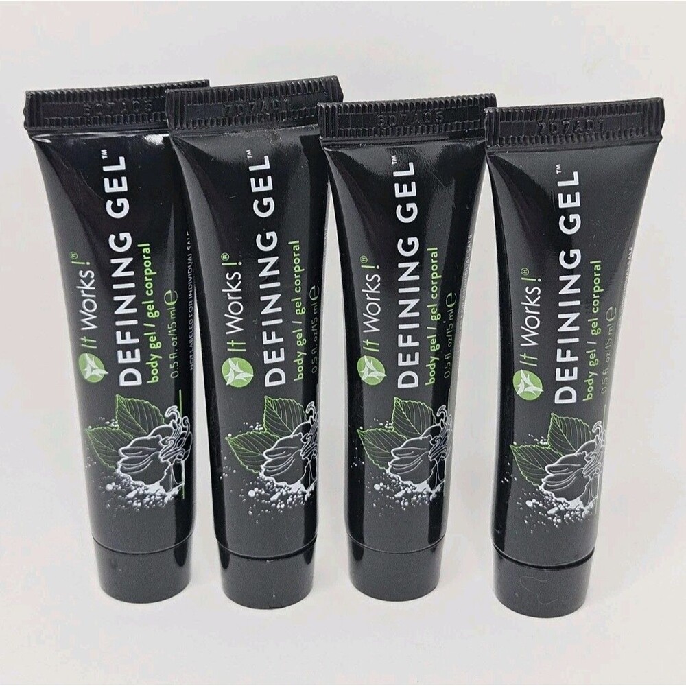 It Works Defining Gel Tightening Toning Firming Body Set of 4 New .5 oz ea